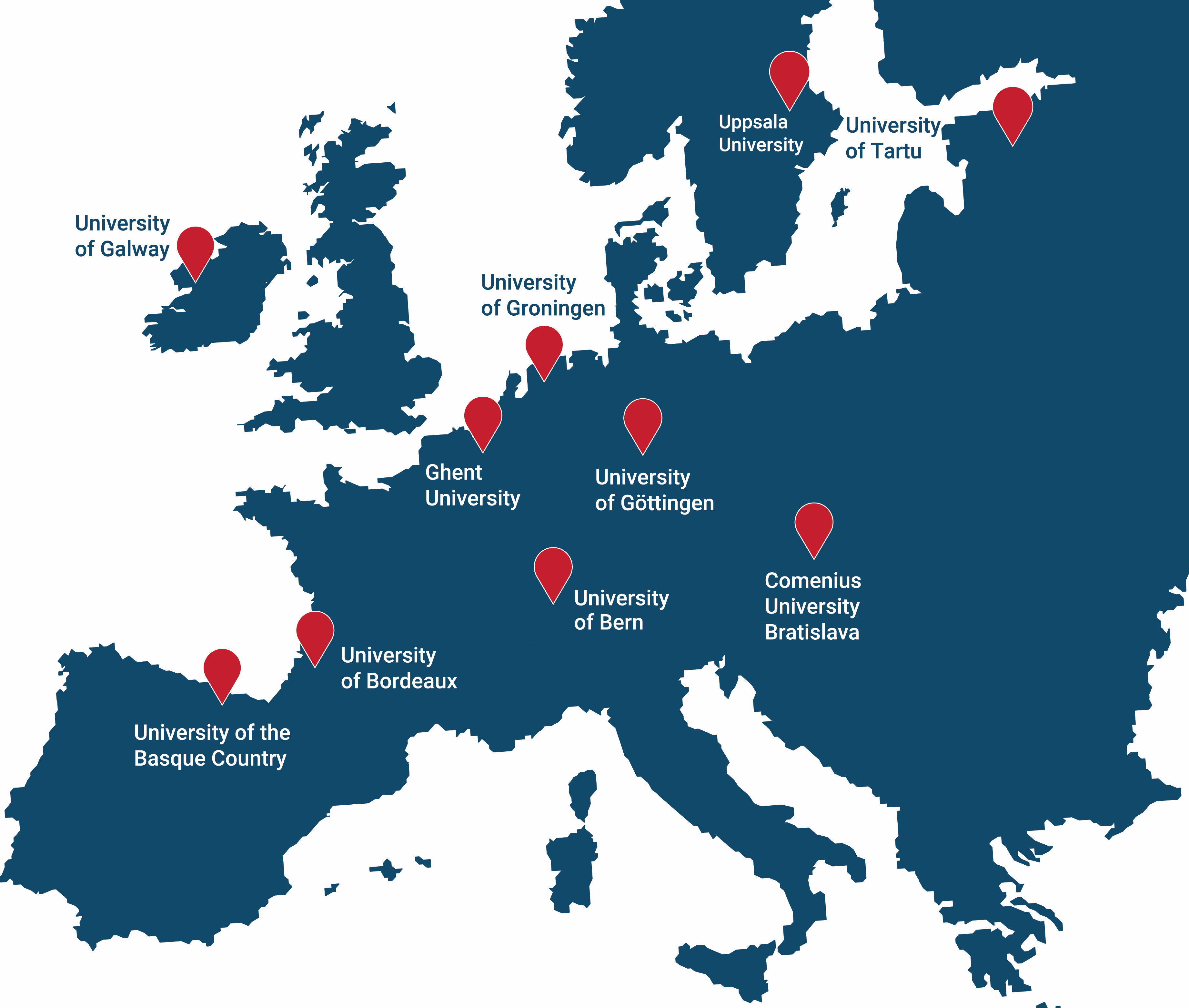 ENLIGHT map and universities